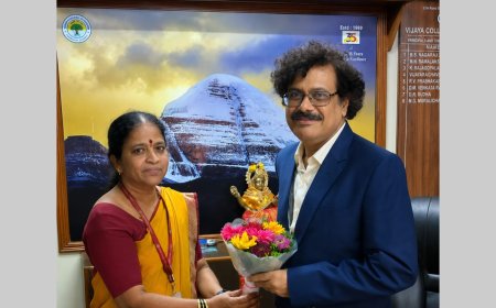 ವಿಜಯ ಕಾಲೇಜಿಗೆ ನೂತನ ಪ್ರಾಂಶುಪಾಲರಾಗಿ ಪ್ರೊ. ಶ್ರೀಕಂಠ ಎ.ಎಸ್. ಅಧಿಕಾರ ಸ್ವೀಕಾರ