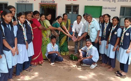 ಗದಗದ KVSR ಪ್ರೌಢಶಾಲೆಯಲ್ಲಿ ವಿಶ್ವ ಪರಿಸರ ದಿನಾಚರಣೆ