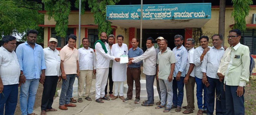 ಚಿಂಚೋಳಿ – ಕಾಳಗಿ ತಾಲೂಕಿನ ರೈತರ ಕೃಷಿ ಬಿತ್ತನೆ ಕಾರ್ಯಗಳಿಗೆ ಗೊಬ್ಬರ ಒದಗಿಸಿ : ರೈತ ಸೇನೆ ಅಧ್ಯಕ್ಷ ವೀರಣ ಗಂಗಾಣಿ ಆಗ್ರಹ
