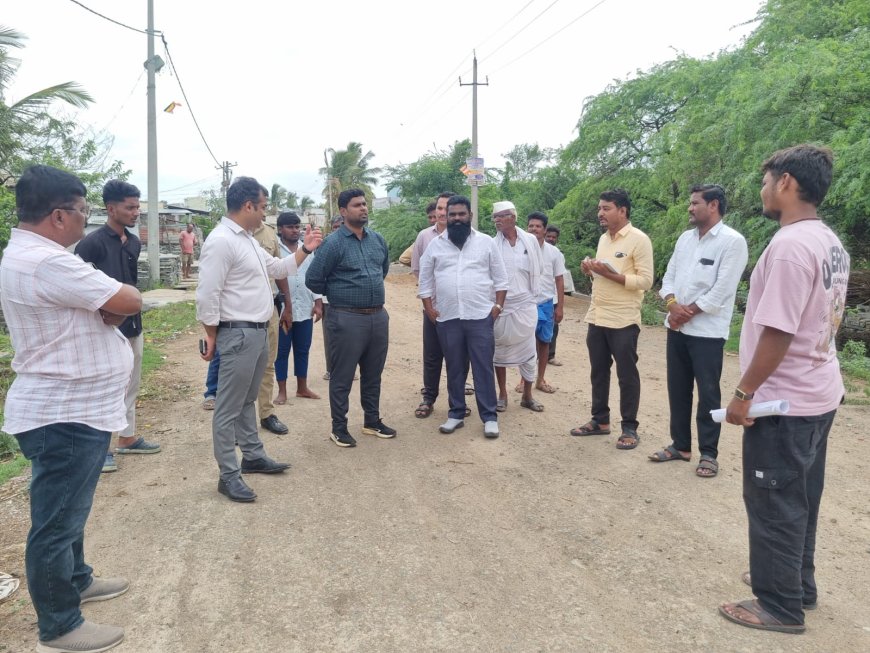 ಗುಂಡಗುರ್ತಿ ಗ್ರಾಮ ಪಂಚಾಯತಿಗೆ ಜಿಪಂ ಸಿಇಒ ಭೇಟಿ; ಸಮೃದ್ದಿ ಯೋಜನೆ ಕಾಮಗಾರಿ ವೀಕ್ಷಣೆ