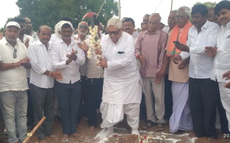 ದೊಡ್ಡಮೇಟಿ ಸ್ಮಾರಕ ಜ್ಞಾನ ದೇಗುಲವಾಗಲಿ: ಭೂಮಿ ಪೂಜೆ ನೆರವೇರಿಸಿ ಶಾಸಕ ಜಿ.ಎಸ್. ಪಾಟೀಲ ಆಶಯ