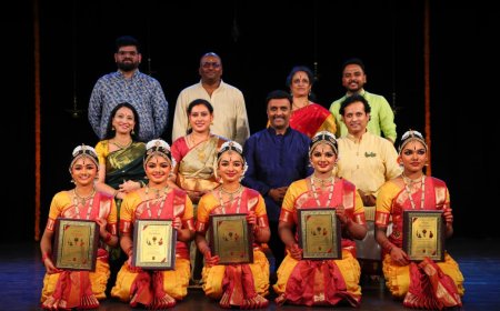 ನೂಪುರ ನರ್ತನ' ಕಾರ್ಯಕ್ರಮದಲ್ಲಿ 5 ವಿದ್ಯಾರ್ಥಿನಿಯರ ರಂಗಾರೋಹಣ
