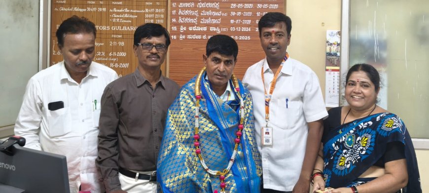 ನೂತನ ಜಿಲ್ಲಾ ಉಪನಿರ್ದೇಶಕರಾದ ದೇವನಗೌಡ ಪಾಟೀಲ್ ಅವರಿಗೆ ಸನ್ಮಾನ