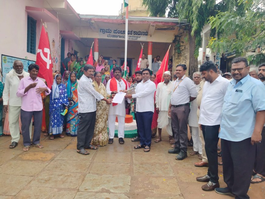 ಜಿಲ್ಲೆಯನ್ನು ಬರಪೀಡಿತವೆಂದು ಘೋಷಿಸಲು ಆಗ್ರಹಿಸಿ ಸಿಪಿಐ(ಎಂ) ಬೃಹತ್ ಪ್ರತಿಭಟನೆ