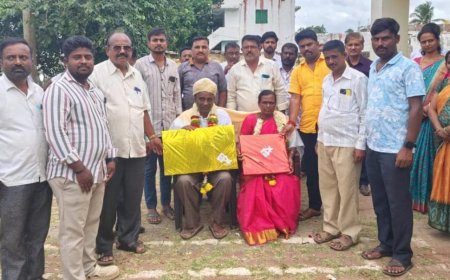 ನರೇಗಲ್ ಶಾಖೆಯ ಗ್ರಾಮ ವಿದ್ಯುತ್ ಪ್ರತಿನಿಧಿ ಎಂ.ಜಿ. ಹಿರೇಮಠ್ ಅವರಿಗೆ ಭಾವಪೂರ್ಣ ವಿದಾಯ