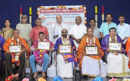 ಕಾರಣಗಿರಿಯಲ್ಲಿ ಒಂಬತ್ತು ಗಣ್ಯರಿಗೆ ಪ್ರತಿಷ್ಠಿತ 'ನಾರದ ಪುರಸ್ಕಾರ'