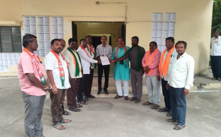 ಬೆಳೆ ಪರಿಹಾರ ನೀಡುವಂತೆ ಒತ್ತಾಯಿಸಿ ಬಿಜೆಪಿಯಿಂದ ಒತ್ತಾಯ
