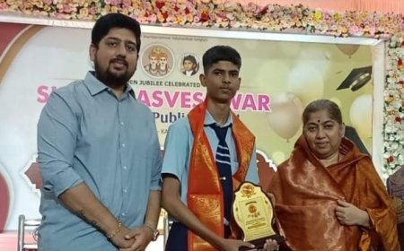 ಎಸ್‌ಎಸ್‌ಎಲ್‌ಸಿಯಲ್ಲಿ 97% ಅಂಕ ಪಡೆದ ಬಸವಪ್ರಭು ಶಿವರಾಜ ಕಾಳಗಿಗೆ ಸನ್ಮಾನ