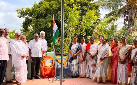 80ನೇ ಸ್ವಾತಂತ್ರ್ಯೋತ್ಸವ ಅಂಗವಾಗಿ ಧ್ವಜಾರೋಹಣ