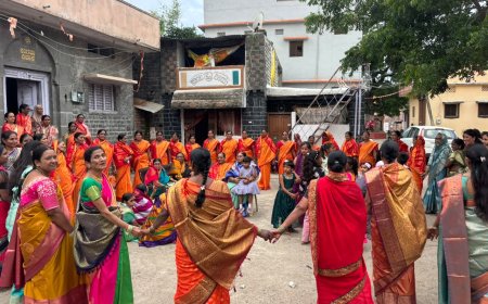 ಡಿಗ್ಗಿ ಗ್ರಾಮದಲ್ಲಿ ವಿಜೃಂಭಿಸಿದ ‘ನಾಗರ ಪಂಚಮಿ’: ಕೇಸರಿ ಸೀರೆಯುಟ್ಟು ‘ಭೂಲಾಯಿ’ ಕುಣಿದು ಮೆರೆದ ಮಹಿಳೆಯರು