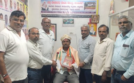 ಡಿ. ದೇವರಾಜ ಅರಸು ಜಯಂತೋತ್ಸವ ಸಮಿತಿ ಅಧ್ಯಕ್ಷರಿಗೆ ಸನ್ಮಾನ