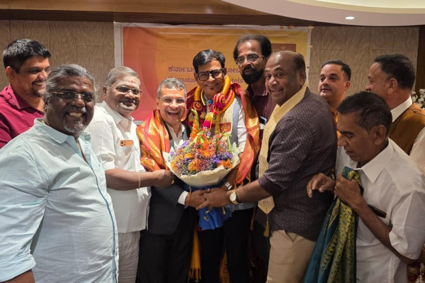 ರಾಜ್ಯ ಹೋಟೆಲ್ ಸಂಘದ ನೂತನ ಅಧ್ಯಕ್ಷ ಮಧುಕರ್ ಶೆಟ್ಟಿ ಉಪಾಧ್ಯಕ್ಷ ಸತ್ಯನಾಥ ಶೆಟ್ಟಿಗೆ ಅಭಿನಂದನೆ
