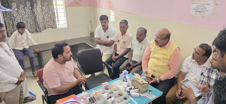 ಸುಲೇಪೇಟ ಆರೋಗ್ಯ ಕೇಂದ್ರಕ್ಕೆ  ಮಾಜಿ ಸಂಸದ ಉಮೇಶ್ ಜಾಧವ್ ಭೇಟಿ  ಪರಿಶೀಲನೆ