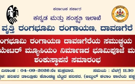 ವೃತ್ತಿ ರಂಗಭೂಮಿ ರಂಗಾಯಣದ ನೂತನ ಸಮುಚ್ಚಯ ನಿರ್ಮಾಣಕ್ಕೆ ಸೆ.4ರಂದು ಭೂಮಿಪೂಜೆ