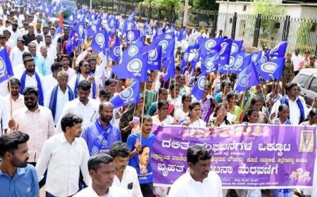ದಲಿತರ ಮೇಲೆ ದೌರ್ಜನ್ಯ ಖಂಡಿಸಿ ಪ್ರತಿಭಟನೆ