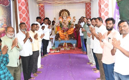 ವಿದ್ಯುತ್ ಗುತ್ತಿಗೆದಾರರ ಗಣೇಶ ಮಂಡಳಿಯಿಂದ ವಿಶೇಷ ಪೂಜೆ