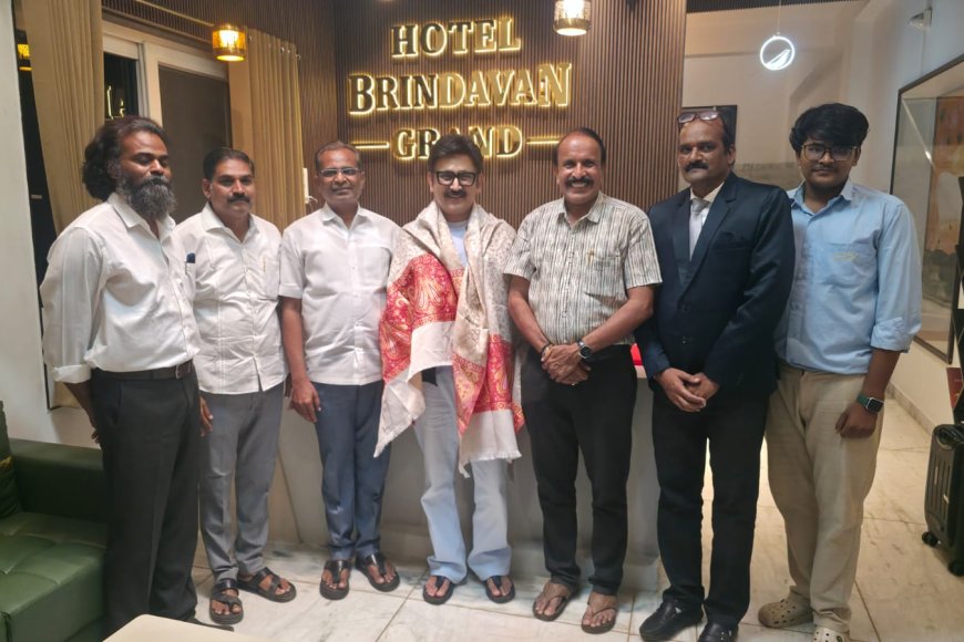 ನಟ ರಮೇಶ್ ಅರವಿಂದ್ ಗೆ ಅಭಿಮಾನಿಗಳಿಂದ ಸ್ವಾಗತ - ಸನ್ಮಾನ