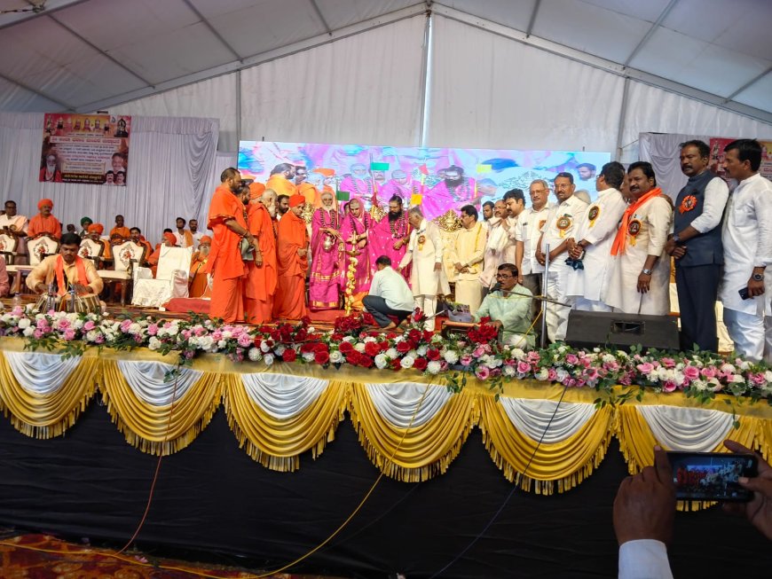 ಧರ್ಮಾಚರಣೆಯಿಂದ ಶಾಂತಿ- ಸಾಮರಸ್ಯದ ಬದುಕು ಸಾಧ್ಯ: ರಂಭಾಪುರಿ ಶ್ರೀಗಳು