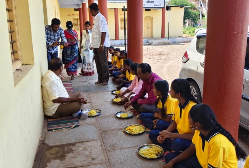 ಬಿಸಿಯೂಟದ ಶುಚಿತ್ವ–ರುಚಿ ಪರಿಶೀಲಿಸಿದ ಅಧಿಕಾರಿಗಳು :..  |ಅಡುಗೆ ಕೋಣೆ, ಆಹಾರ ದಾಸ್ತಾನು ಹಾಗೂ ದಾಖಲೆಗಳ ಪರಿಶೀಲನೆ|