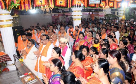 ಯಲ್ಲಮ್ಮ ದೇವಸ್ಥಾನದಲ್ಲಿ ನವರಾತ್ರಿ ಮಹೋತ್ಸವ: ವಿಶೇಷ ಪೂಜೆ