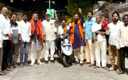 ಎನ್‌ಡಿಎ ಅಭ್ಯರ್ಥಿ ಶಶೀಲ್ ನಮೋಶಿ ಗೆಲುವು, ವಾಡಿ ಯಲ್ಲಿ ಬಿಜೆಪಿ  ಸಂಭ್ರಮ