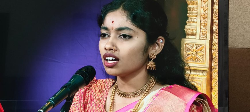 ಅ. 13ರಂದು ಶ್ರೀನಿಧಿ ಆಚಾರ್ಯರಿಂದ ಉಂಜಲ್ ಸಂಗೀತ ಕಾರ್ಯಕ್ರಮ